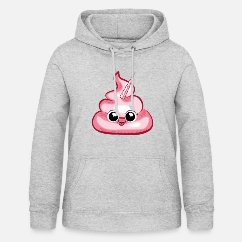 Un cadeau de stinker merde merde merde merde - Sweat à capuche Femme - gris clair chiné