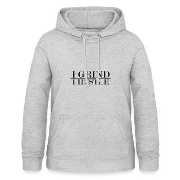 Hustle Hustler Erfolg Arbeit Geld Money - Frauen Hoodie - Hellgrau meliert - Vorne - AI Model Female 172 light (172cm)