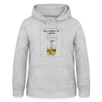 Neuroanatomy for beginners - Women's Hoodie - light heather grey - Front - AI Model Female 172 light (172cm)