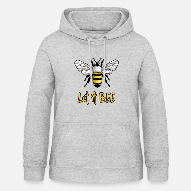 Let it bee bee - Women's Hoodie - light heather grey