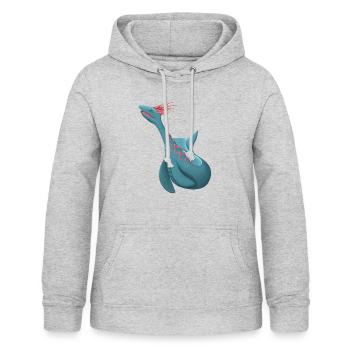 Walkreatur / Mr. Wale - Women's Hoodie - light heather grey - Front - AI Model Female 172 light (172cm)