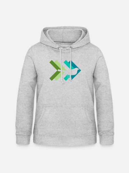 Vögel beobachten - Frauen Hoodie - Hellgrau meliert