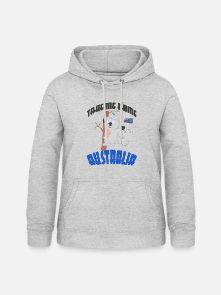 Australia - Frauen Hoodie - Hellgrau meliert