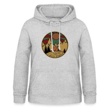 I hate people - Frauen Hoodie - Hellgrau meliert - Vorne - AI Model Female 172 light (172cm)