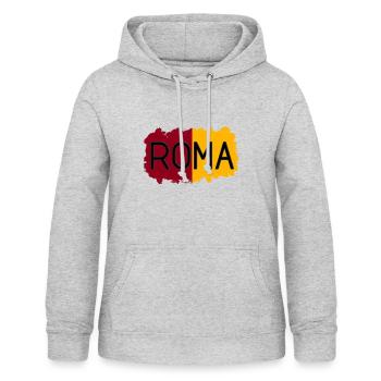 Roma - Frauen Hoodie - Hellgrau meliert - Vorne - AI Model Female 172 light (172cm)