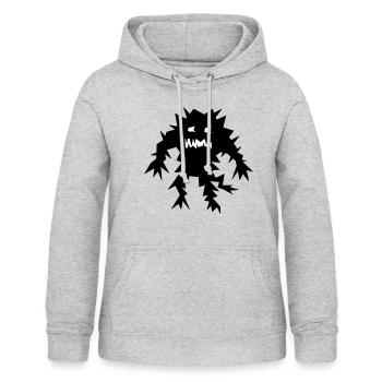 monster - Women's Hoodie - light heather grey - Front - AI Model Female 172 light (172cm)