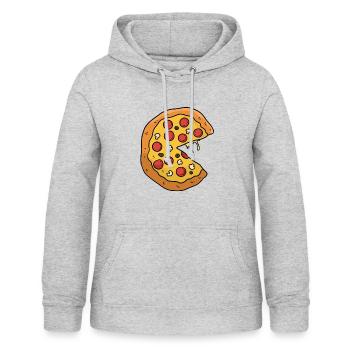 Pizza valentine couple t-shirt - Women's Hoodie - light heather grey - Front - AI Model Female 172 light (172cm)