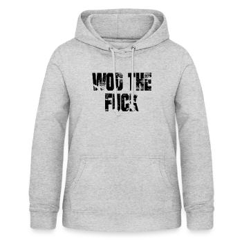 Fitness - WOD the fuck - Sweat à capuche Femme - gris clair chiné - Devant - AI Model Female 172 light (172cm)