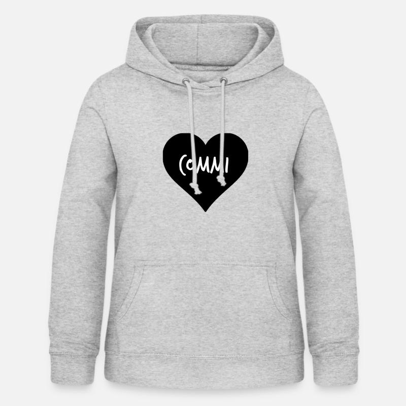 Commi communisme communiste - Sweat à capuche Femme - gris clair chiné
