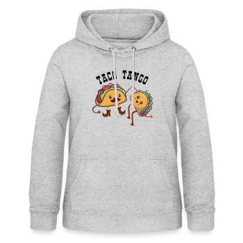 TACO TANGO - Frauen Hoodie - Hellgrau meliert - Vorne - AI Model Female 172 light (172cm)