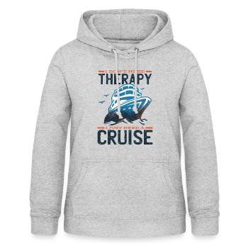 Kreuzfahrt Kreuzfahrtreise Kreuzfahrtschiff Reise - Frauen Hoodie - Hellgrau meliert - Vorne - AI Model Female 172 light (172cm)