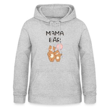 Mama Bär - Frauen Hoodie - Hellgrau meliert - Vorne - AI Model Female 172 light (172cm)