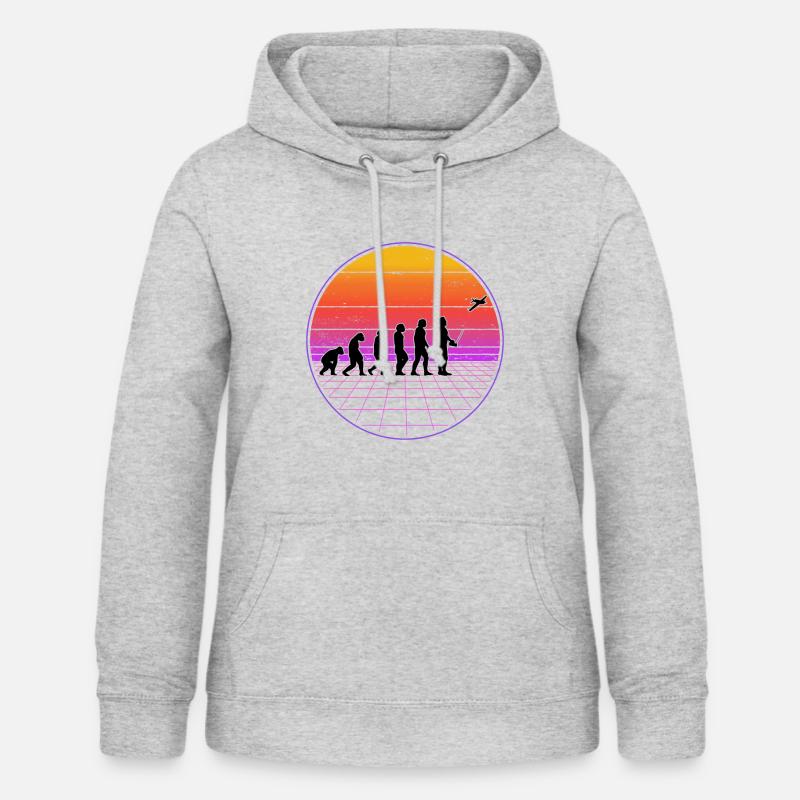 Modèle réduit d'avion Modellflieger Evolution - Sweat à capuche Femme - gris clair chiné