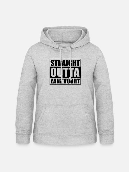 Straight outta Zandvoort - Frauen Hoodie - Hellgrau meliert