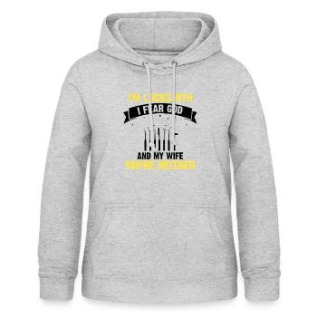 Lockpicking Expert Déverrouillage Service Lock Papa - Sweat à capuche Femme - gris clair chiné - Devant - AI Model Female 172 light (172cm)