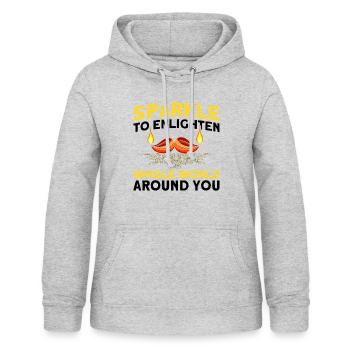 Diwali Hindus Sikh Fest der Lichter Geschenk - Frauen Hoodie - Hellgrau meliert - Vorne - AI Model Female 172 light (172cm)
