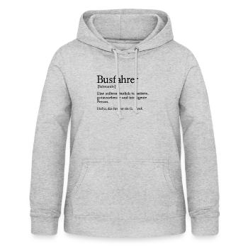 Busfahrer Gutaussehend Linienbus Bus Fahrer - Frauen Hoodie - Hellgrau meliert - Vorne - AI Model Female 172 light (172cm)