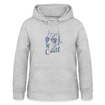 Chill American Staffordshire Terrier - Frauen Hoodie - Hellgrau meliert - Vorne - AI Model Female 172 light (172cm)