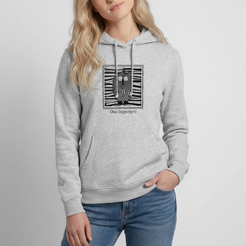 Eule oder Uhu im afrikanischen Zebra-Design Frauen Hoodie