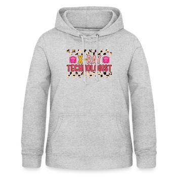 Radiologie-Shirt, Röntgentechnologe Skelett-T-Shirt, - Frauen Hoodie - Hellgrau meliert - Vorne - AI Model Female 172 light (172cm)