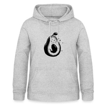 Avocado - Frauen Hoodie - Hellgrau meliert - Vorne - AI Model Female 172 light (172cm)
