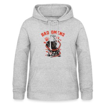 Bad Omens Eagle und Schlangen schlechte Omens - Frauen Hoodie - Hellgrau meliert - Vorne - AI Model Female 172 light (172cm)