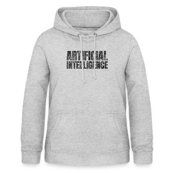 Artificial Intelligence - Frauen Hoodie - Hellgrau meliert - Vorne - AI Model Female 172 light (172cm)