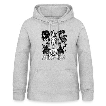 Bad Omens Goth Women's Fortune Teller schlechtes O - Frauen Hoodie - Hellgrau meliert - Vorne - AI Model Female 172 light (172cm)