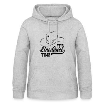 Linedance Linedancing Country Fan - Geschenk - Frauen Hoodie - Hellgrau meliert - Vorne - AI Model Female 172 light (172cm)
