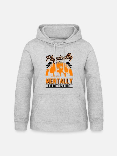 Hunderettung Straßenhund - Frauen Hoodie - Hellgrau meliert
