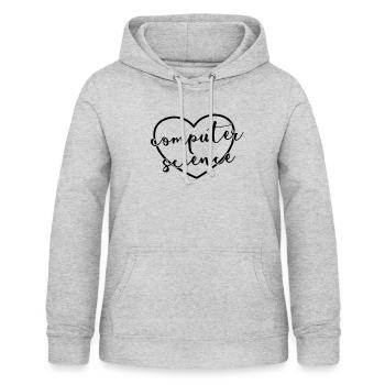 Informatik Herzerwissenschaftler LehrerComp Sci -L - Frauen Hoodie - Hellgrau meliert - Vorne - AI Model Female 172 light (172cm)