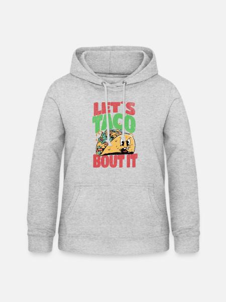 Taco - Frauen Hoodie - Hellgrau meliert