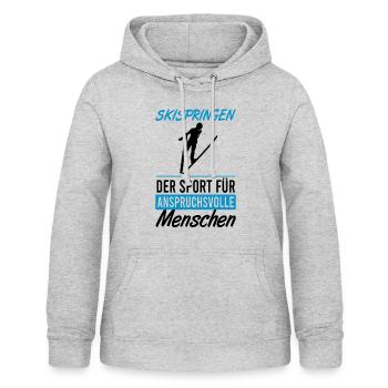 Leap for connoisseurs - Women's Hoodie - light heather grey - Front - AI Model Female 172 light (172cm)