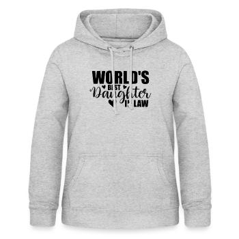 Die beste Schwiegertochter der Welt - Frauen Hoodie - Hellgrau meliert - Vorne - AI Model Female 172 light (172cm)