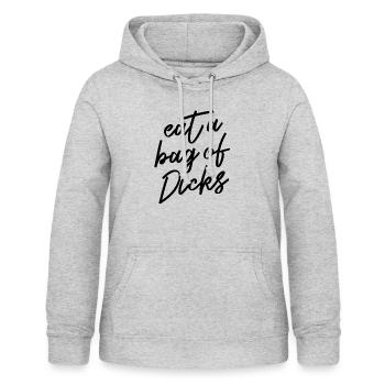 Iss eine Tüte Schwänze - Frauen Hoodie - Hellgrau meliert - Vorne - AI Model Female 172 light (172cm)