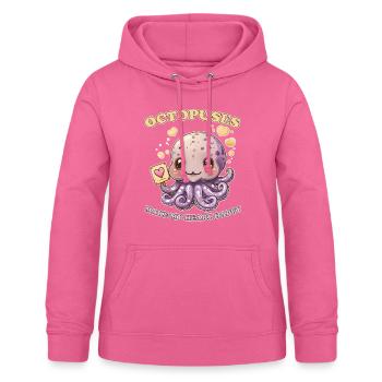 Lustiges Kraken Kopffüßer Tintenfisch Geschenk - Frauen Hoodie - Pink - Vorne - AI Model Female 172 light (172cm)
