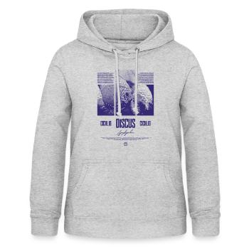 Diskusfisch Buntbarsch Aquarium Fischhalter - Frauen Hoodie - Hellgrau meliert - Vorne - AI Model Female 172 light (172cm)