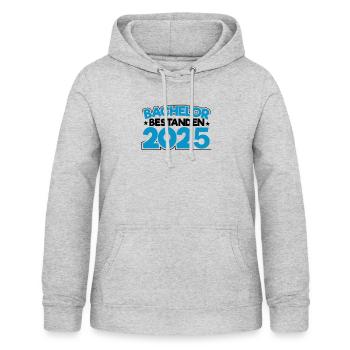 Bachelor 2025 Graduation Graduation - Women's Hoodie - light heather grey - Front - AI Model Female 172 light (172cm)