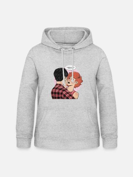 ES – Losers Stick Together Design - Frauen Hoodie - Hellgrau meliert
