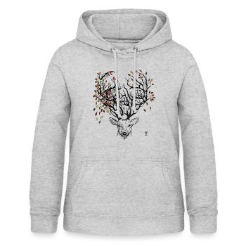 Autumn - Women's Hoodie - light heather grey - Front - AI Model Female 172 light (172cm)