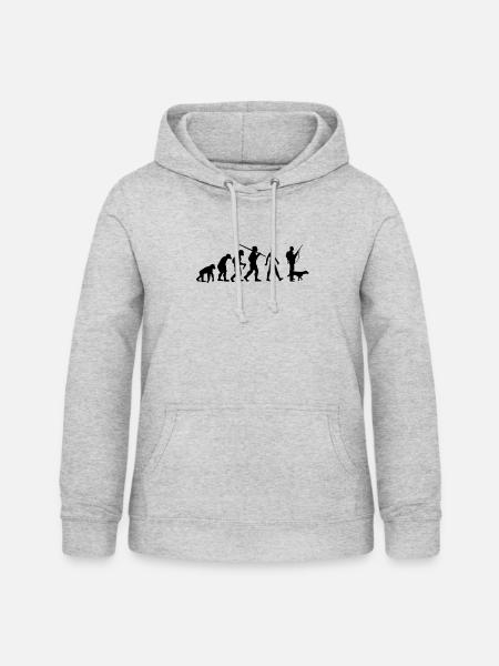 Jaeger Evolution Jäger - Frauen Hoodie - Hellgrau meliert
