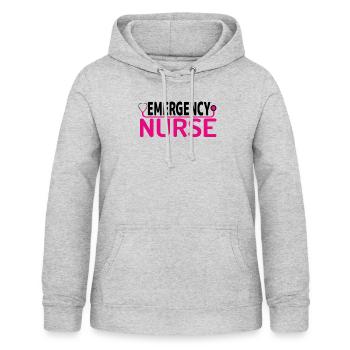 Notfall Krankenschwester - Frauen Hoodie - Hellgrau meliert - Vorne - AI Model Female 172 light (172cm)