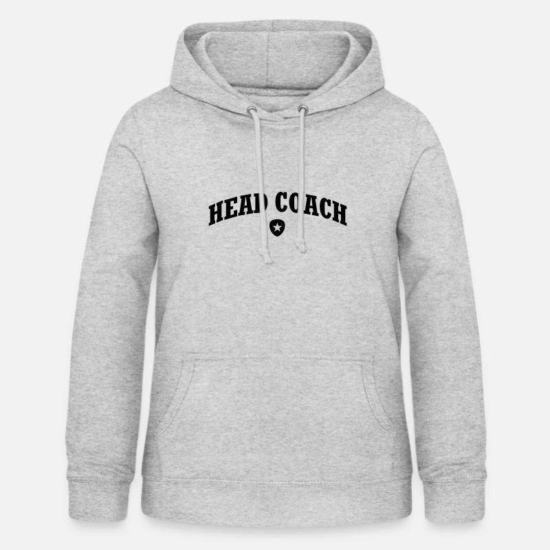 Entraîneur - Sweat à capuche Femme - gris clair chiné