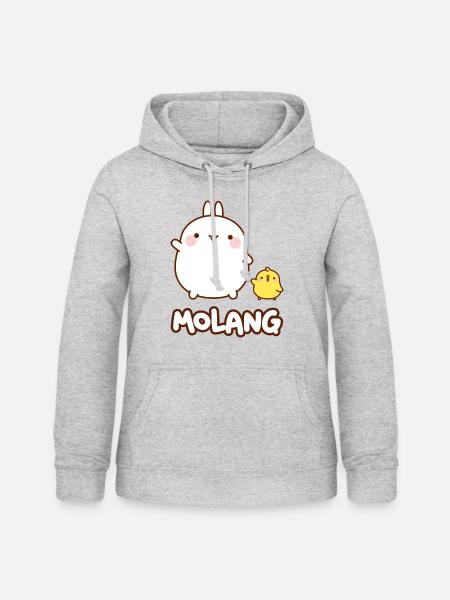 Molang Piu Piu Friends Pose - Women's Hoodie - light heather grey