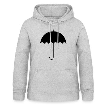 parapluie - Sweat à capuche Femme - gris clair chiné - Devant - AI Model Female 172 light (172cm)