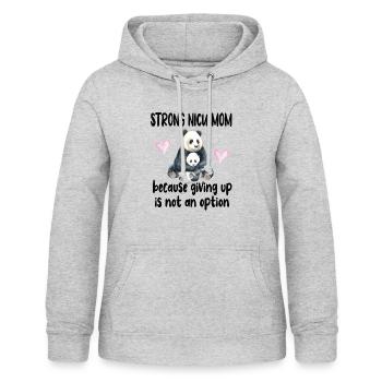 Frühgeborenes Baby Mama NICU Frühgeburt Frühchen - Frauen Hoodie - Hellgrau meliert - Vorne - AI Model Female 172 light (172cm)