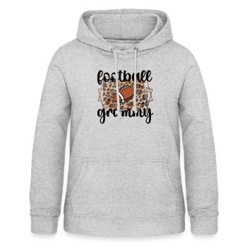 Football Grammy Grandma Of Football Player Grammy - Women's Hoodie - light heather grey - Front - AI Model Female 172 light (172cm)