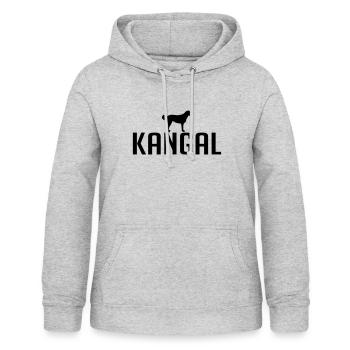 KANGAL Hunderasse - Frauen Hoodie - Hellgrau meliert - Vorne - AI Model Female 172 light (172cm)