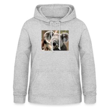Koala - Frauen Hoodie - Hellgrau meliert - Vorne - AI Model Female 172 light (172cm)