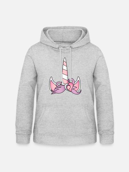unicorn - Frauen Hoodie - Hellgrau meliert